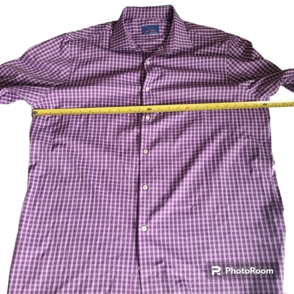 Perry Ellis Premium The Tech+ shirt,‎ size 17 - Picture 3 of 9